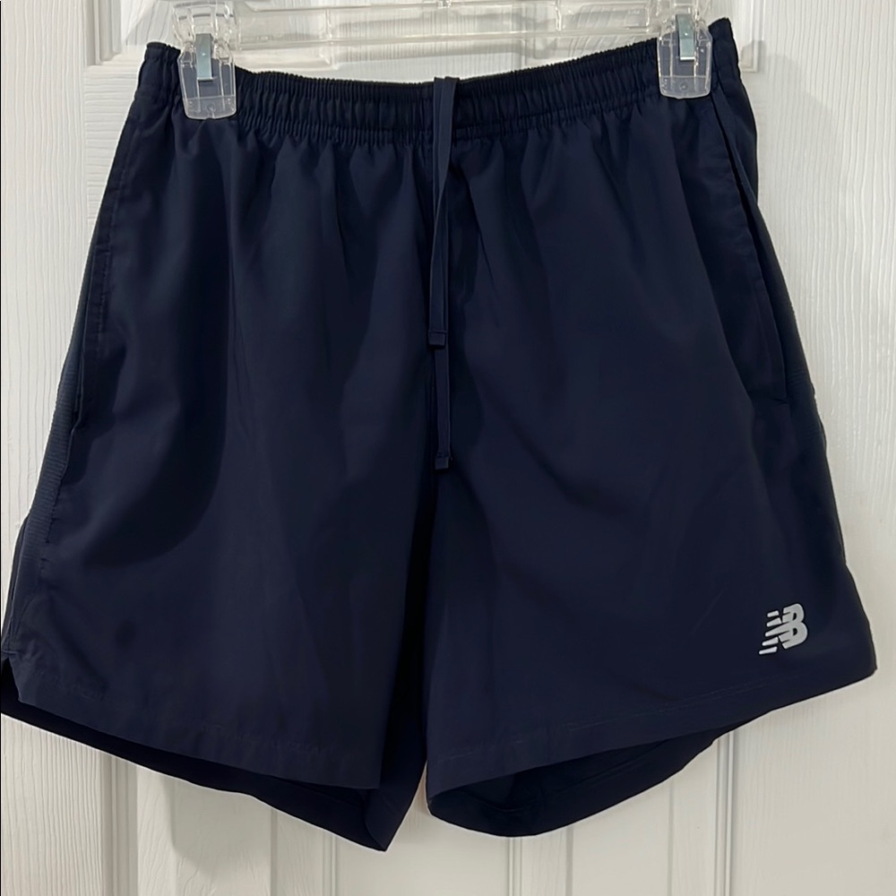 New Balance Black Athletic Shorts with Elastic Waistband